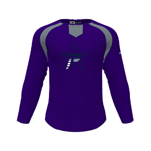 [CUS-DFW-PULL-FLC-CNK-LSL-PUR-YS-LOGO2] Pullover (Youth S, Purple, Logo 2)