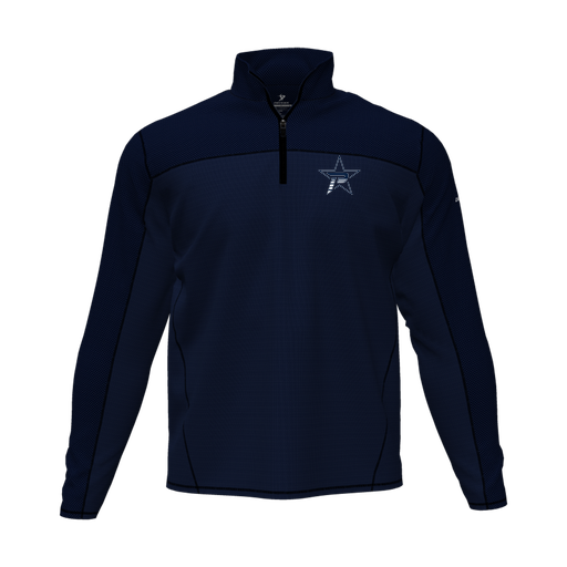 [CUS-DFW-QTRZ-PER-LSL-NVY-AS-LOGO2] Quarter Zip Pullover (Adult S, Navy, Logo 2)