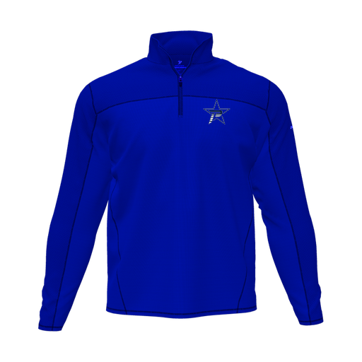 [CUS-DFW-QTRZ-PER-LSL-RYL-AS-LOGO2] Quarter Zip Pullover (Adult S, Royal, Logo 2)