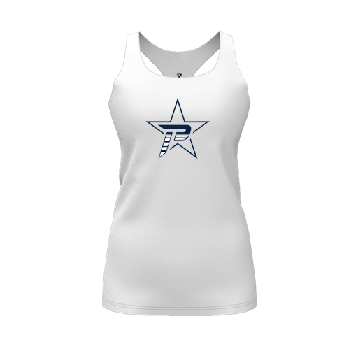[FT0TRBWH-FYS-LOGO2] Decker Racerback Tank Top (Female Youth S, White, Logo 2)