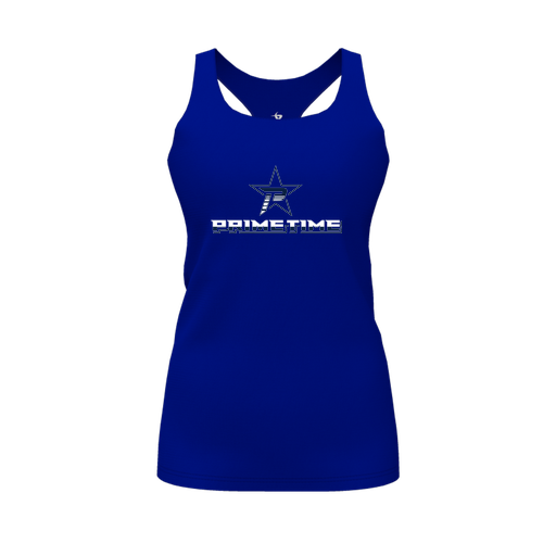 [FT0TRBRY-FYS-LOGO1] Decker Racerback Tank Top (Female Youth S, Royal, Logo 1)