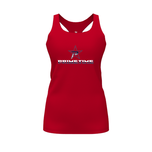 [FT0TRBRD-FYS-LOGO1] Decker Racerback Tank Top (Female Youth S, Red, Logo 1)