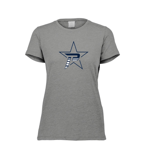 [FTSCUBGY-FAXS-LOGO2] Decker Women's Tri-Blend T-Shirt - Short Sleeve (Female Adult XS, Gray, Logo 2)