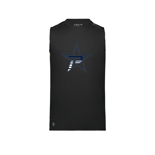 [222593.080.S-LOGO2] Men's CoolDry TankTop (Adult S, Black, Logo 2)