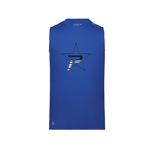 [222593.060.S-LOGO2] Men's CoolDry TankTop (Adult S, Royal, Logo 2)