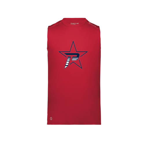 [222593.083.S-LOGO2] Men's CoolDry TankTop (Adult S, Red, Logo 2)