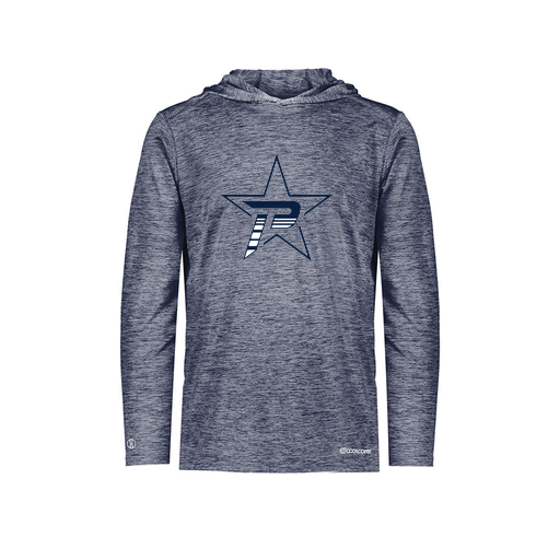 [FOLHCGNV-YS-LOGO2] Decker Youth Charge Hoodie (Youth S, Navy, Logo 2)