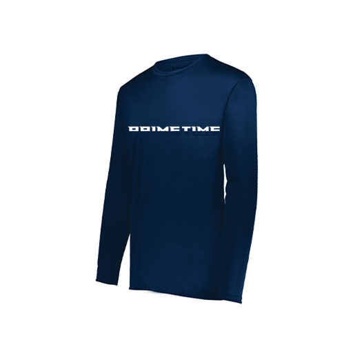 [222822.065.XS-LOGO3] Men's LS Smooth Sport Shirt (Adult XS, Navy, Logo 3)