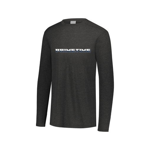 [FTLCUBBK-AXS-LOGO3] Decker Men's Tri-Blend T-Shirt - Long Sleeve (Adult XS, Black, Logo 3)