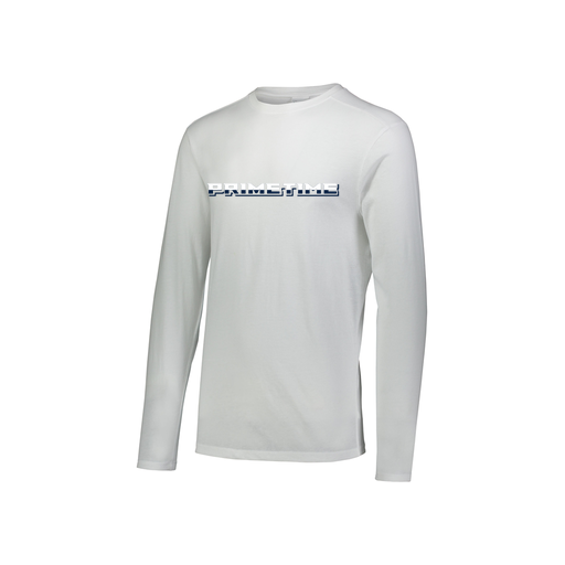 [FTLCUBWH-YS-LOGO3] Decker Youth Tri-Blend T-Shirt - Long Sleeve (Youth S, White, Logo 3)